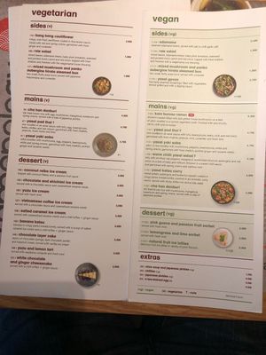 Menu  at Wagamama in Muscat