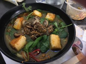 Vegan ramen  at Wagamama in Muscat