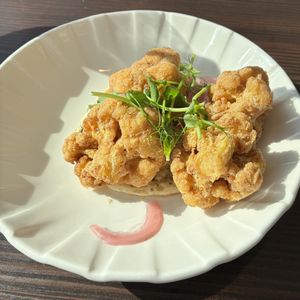 Cauliflower starter - great flavour and texture  at Seamill Hydro Hotel in Seamill