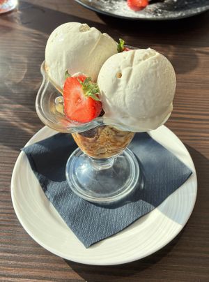 Chocolate and honeycomb coupe - ok  at Seamill Hydro Hotel in Seamill