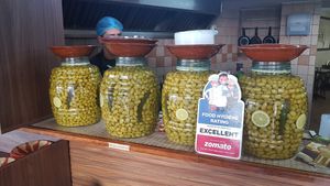 Olive made in the house at Abou Abdallah Restaurant in Beirut