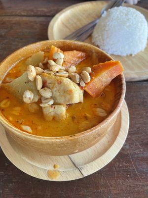 Massaman curry  at Benny's On The Beach in Koh Lipe