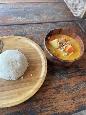 Massaman curry (flavorful)  at Benny's On The Beach in Koh Lipe