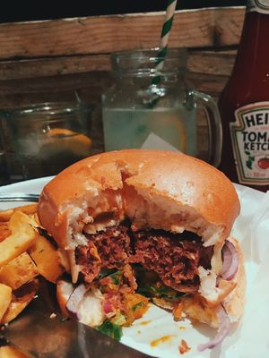 Burger are tiny  at Honest Burgers in London