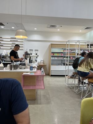 Interior, 7 tables.  at Revolucion Coffee & Juice in San Antonio