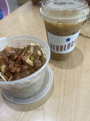Apple oats  at Revolucion Coffee & Juice in San Antonio