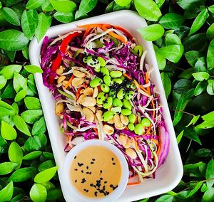 Vegan Pad Thai at Revolucion Coffee & Juice in San Antonio