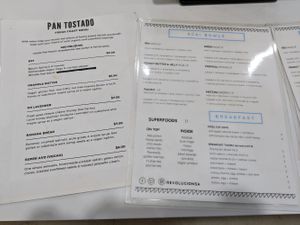 Menu at Revolucion Coffee & Juice in San Antonio