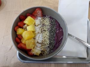 REV Acai bowl at Revolucion Coffee & Juice in San Antonio