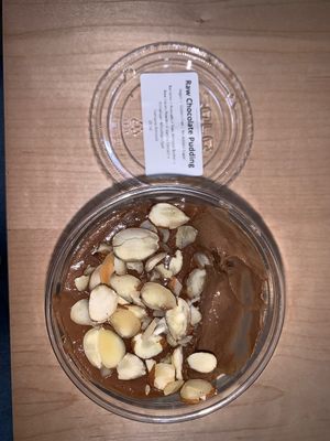 The almonds look really old and the pudding was disgusting.  at Revolucion Coffee & Juice in San Antonio