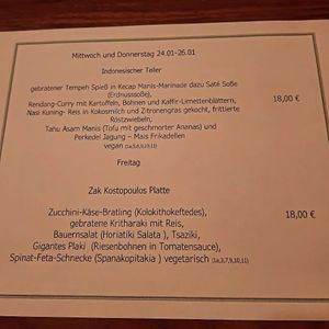 Menü at KoBaMugasmus in Eberswalde