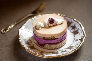 Glutenfree cake with apricot and blackberries .  at KoBaMugasmus in Eberswalde