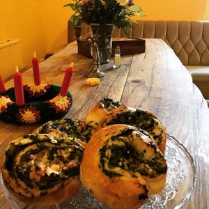 Spinach feta roll  at KoBaMugasmus in Eberswalde