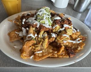 Vegan Chilaquiles   at Millie's in Pasadena