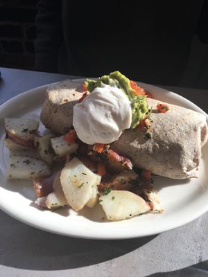 Millie’s burrito (on the vegan lunch menu) at Millie's in Pasadena