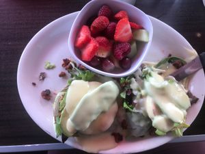 Vegan benedict at Millie's in Pasadena