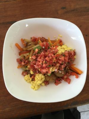 roger scramble bowl with tofu  at The Hangover in Puerto Viejo De Talamanca