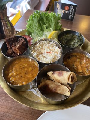 Vegan thali  at Indian Way in Nijmegen