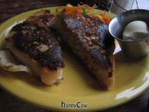 Vegan French Toast -- best thing EVER! at Ike's Quarter Cafe in Nevada City