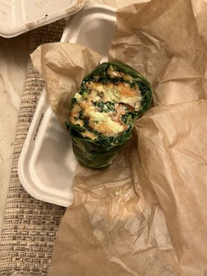 Vegan wrap   at Bareburger in Plainview