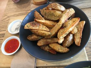 Potato wedges (full serve) at Joy of Flora in Adelaide