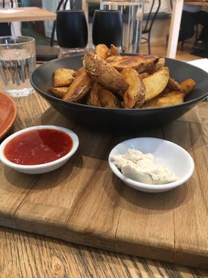 Full serve of wedges  at Joy of Flora in Adelaide