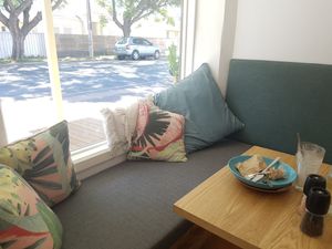 Cute window seat area at Joy of Flora in Adelaide