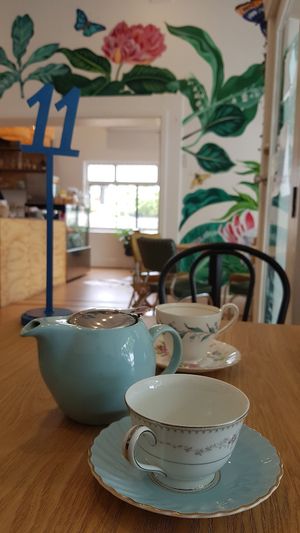Cute decor and great tea selection. at Joy of Flora in Adelaide