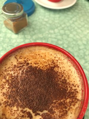 Cappuccino  at Joy of Flora in Adelaide