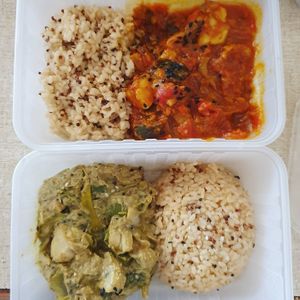 Takeaway curries at Joy of Flora in Adelaide