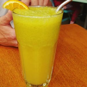 Fresh juice at Joy of Flora in Adelaide