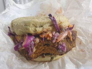 Burger at Joy of Flora in Adelaide