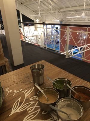 Top floor looking down  at Roti Daal in Ubud