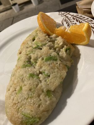 Migas con espárragos at Tragos E Condutos in Evora