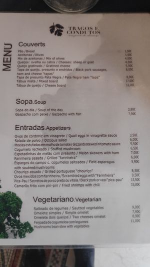  at Tragos E Condutos in Evora