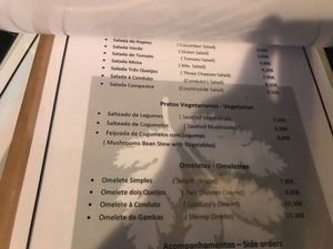 Ementa  at Tragos E Condutos in Evora