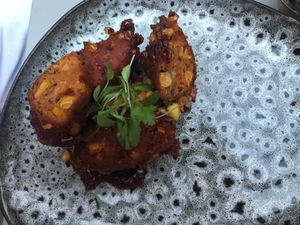 Sweetcorn fritters at Redemption - Seven Dials in London