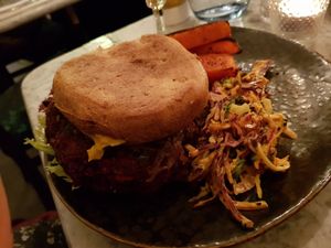 Buff burger at Redemption - Seven Dials in London