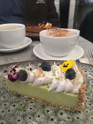 Key lime cheesecake, light zesty creamy ⭐️ at Redemption - Seven Dials in London