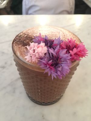 Hot chocolate  at Redemption - Seven Dials in London