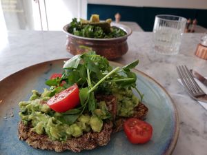 Wow -  avocado toast at Redemption - Seven Dials in London