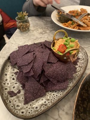 Sweet potato hummus  at Redemption - Seven Dials in London
