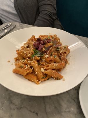 Brown rice pasta  at Redemption - Seven Dials in London