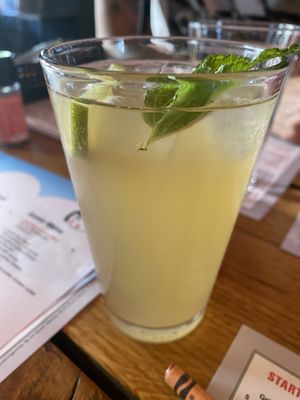 Homemade lemonade, not too sweet    at MoschMosch in Wiesbaden