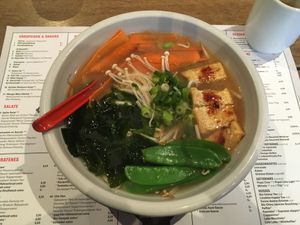 The vegan Ramen soup at MoschMosch in Wiesbaden