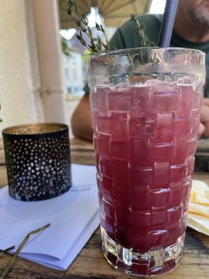 Blueberry lemonade   at Mokel Bar in Muenster