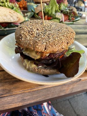 Beetroot burger   at Mokel Bar in Muenster