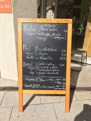 Menu at Potiron et Ciboulette in Angers