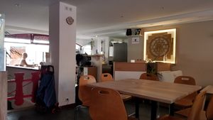 Interior at Bhajan Cafe in Nice