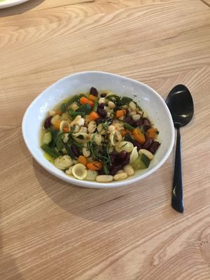 Minestrone at Bhajan Cafe in Nice